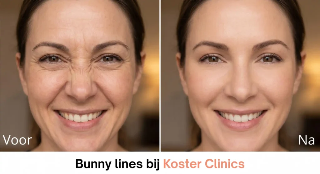 Bunny lines 2 Bunny lines voor en na